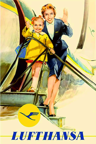 Lufthansa Retro metal poster metal sign  AV0062