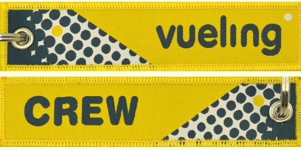 Keyholder with Vueling on one side and (Vueling) crew on other side KEY-VUELING